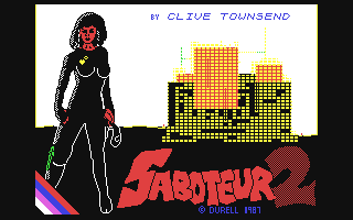 Saboteur II Title Screen